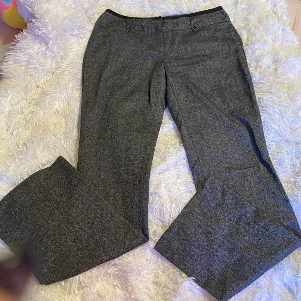 Maurice’s Women’s 5/6 Long Heathered Charcoal Dress Slacks